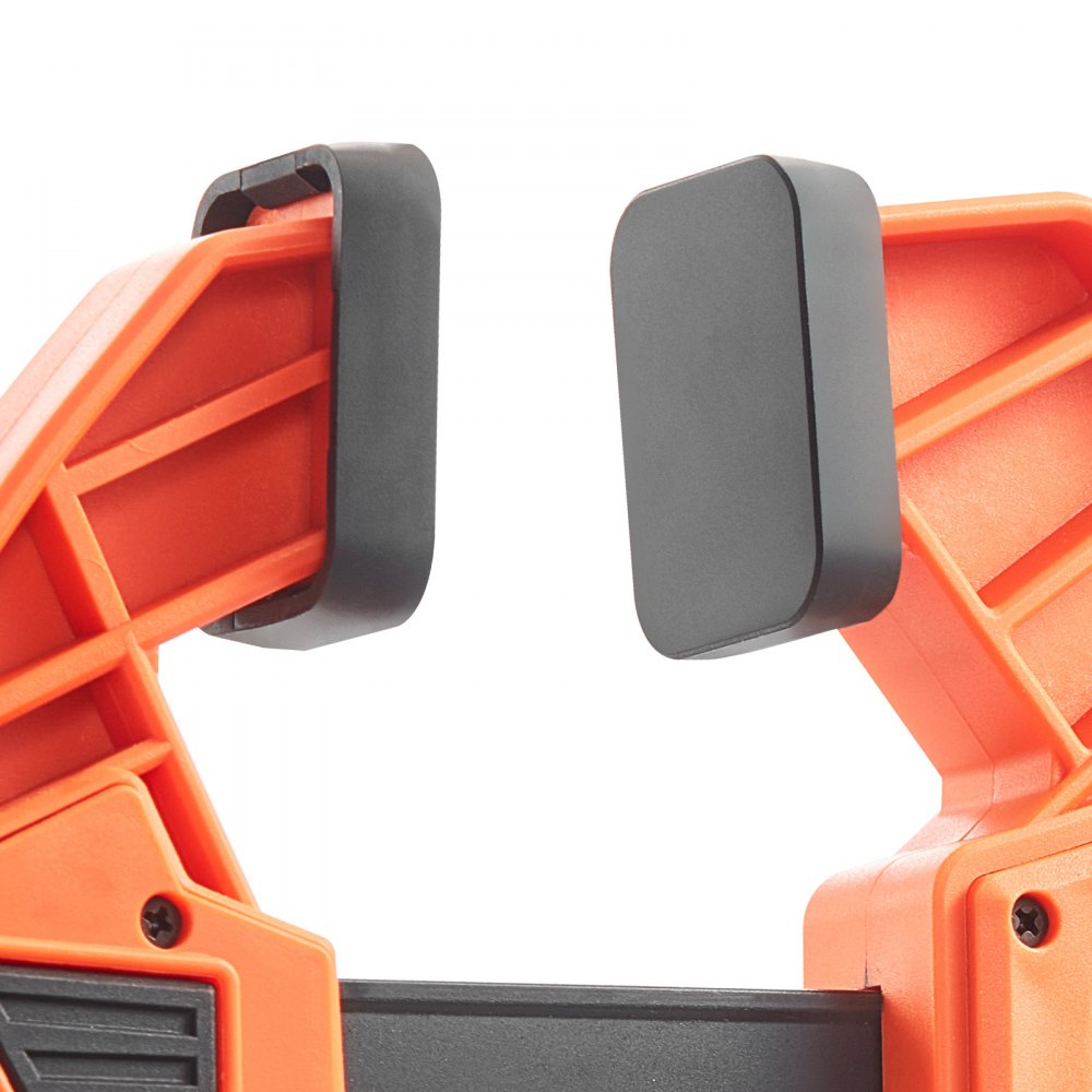 VEVOR Bar Clamps for Woodworking, 2-Pack 30.48 cm One-Handed Clamp/Spreader, Quick-Grip F-Clamp with 154 kg Load Limit, Premium Plastic and Carbon Steel, for Woodworking Metal working, Orange + Black