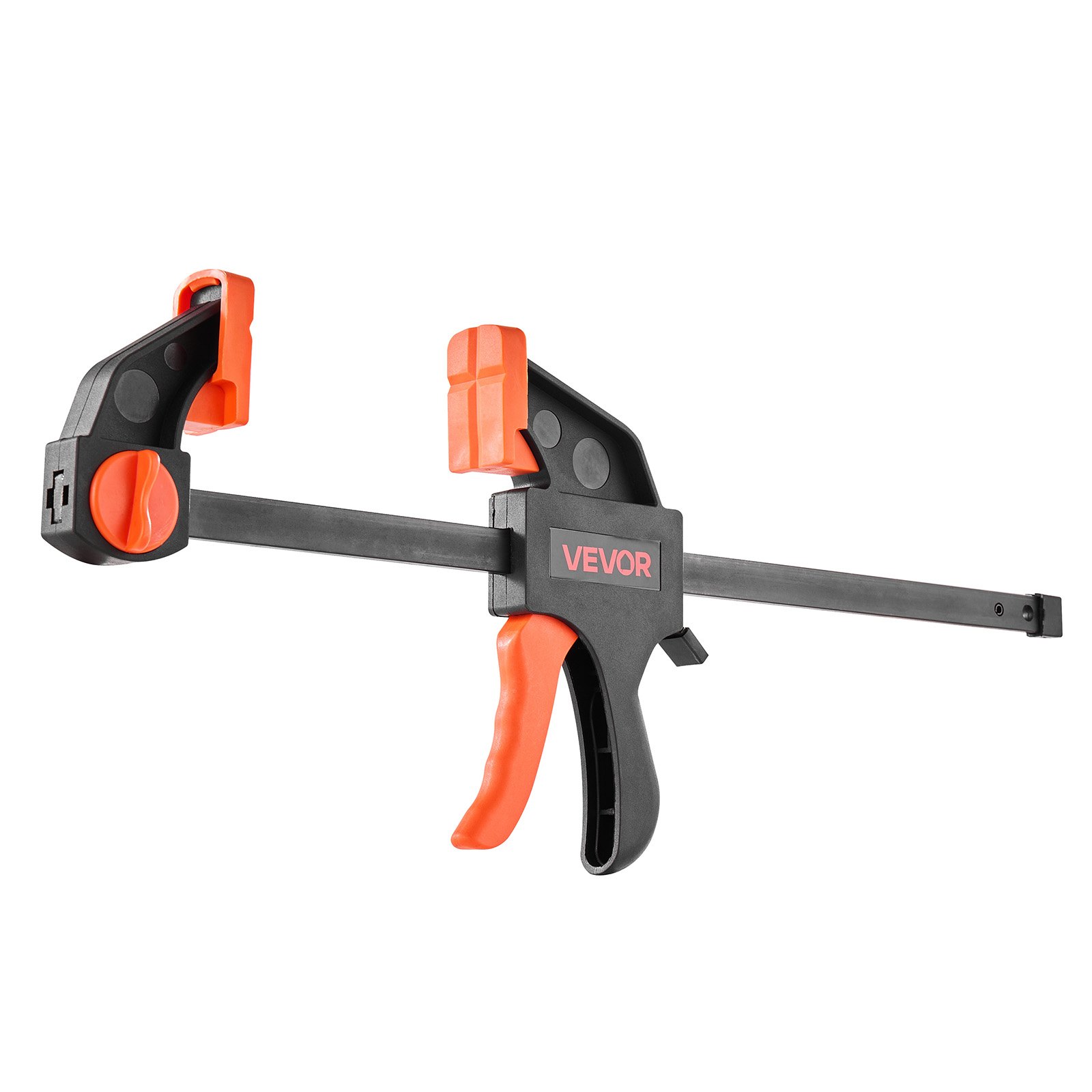 VEVOR Abrazaderas de Barra para Carpintería 2 PCS 30,48 cm 2 PCS 15,24 cm, Abrazadera/Separador de una Mano, Abrazadera en F de Agarre Rápido de Plástico y Acero Carga de 70 kg para Carpintería