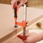 VEVOR Bar Clamps for Woodworking, 2-Pack 15.24 cm and 2-Pack 30.48 cm, Lockable F-Clamp with 272 kg Load Limit, 63.5 mm Depth, Cast Iron and Carbon Steel, Wood Clamps for Woodworking Metal Working