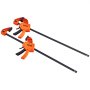 VEVOR 2 x One-Hand Clamp 609.6mm Jaw Opening Quick-Release Clamp 136kg Load Capacity Clamping Clamp Screw Clamp Ideal for cutting, joining and assembling wood products or steel materials