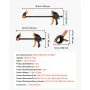 VEVOR Sargentos de Barra 8 Piezas 15,24 cm y 30,48 cm de Liberación Rápida, Abrazaderas de Barra para Madera, Presión Rápida, Fuerza de Apriete 70 kg, Pinzas de Resorte, Herramientas para Carpintería