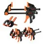 VEVOR Bar Clamps for Woodworking, 8-Pack, 15.24 cm and 30.48 cm, with Spring Clamps, One-Handed Clamp/Spreader, 70 kg Load Limit, Quick Release, Self-Locking Design, for Wood Working and Metal Working