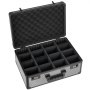 VEVOR Graded Card Case 4 Row 162 PSA Slab Storage Box with Combination Lock, Baseball Sports Trading Cards Holder Collector with 12 Dividers, Holds 130 SGC 115 BGS 585 Top Loaders & 999+ Loose Cards