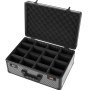 VEVOR Graded Card Case 4 Row 162 PSA Slab Storage Box with Combination Lock, Baseball Sports Trading Cards Holder Collector with 12 Dividers, Holds 130 SGC 115 BGS 585 Top Loaders & 999+ Loose Cards