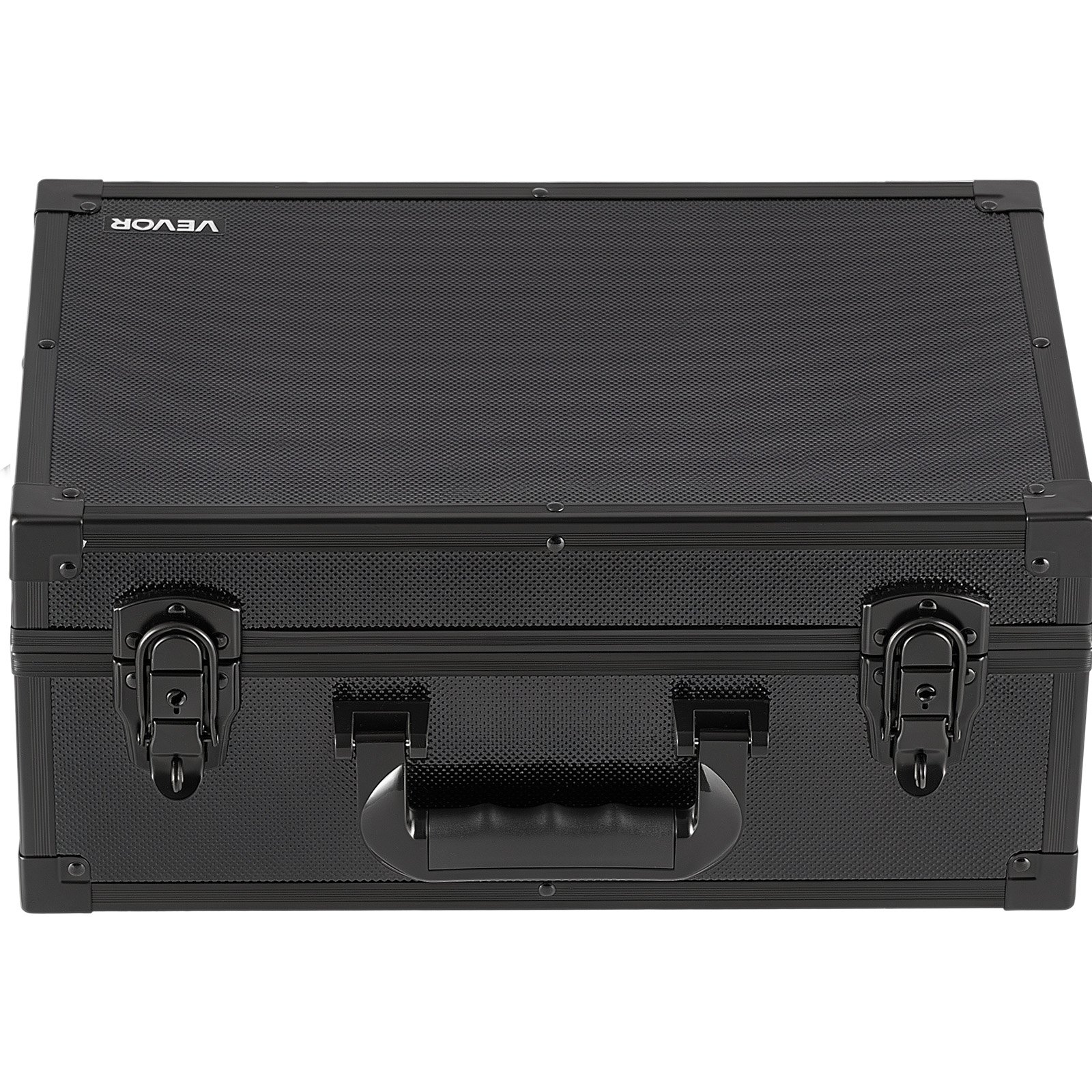 VEVOR Caja para Tarjetas Graduadas, 4 Filas 12 Separadores, Capacidad para 120 Tarjetas PSA, 95 SGC, 85 BGS, 435 Protectores o Más de 999 Tarjetas Sueltas, con Cerradura Mecánica y Llaves, Negro