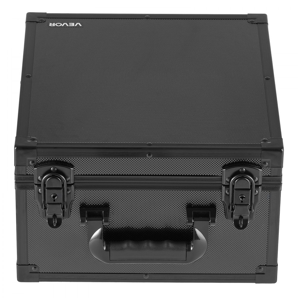 VEVOR Caja de Almacenamiento para Tarjetas Graduadas, 3 Filas 12 Separadores, Capacidad para 150 Tarjetas PSA, 100 SGC, 80 BGS, 500 Protectores o Más de 999 Tarjetas Sueltas, con Cerradura y Llave