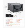 VEVOR Graded Card Case 3 Row 150 PSA Slab Storage Box with Secure Lock, Baseball Sports Trading Cards Holder Collector with 12 Dividers, Key, Holds 100 SGC 80 BGS 500 Top Loaders & 999+ Loose Cards