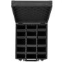 VEVOR Graded Card Case 3 Row 150 PSA Slab Storage Box with Secure Lock, Baseball Sports Trading Cards Holder Collector with 12 Dividers, Key, Holds 100 SGC 80 BGS 500 Top Loaders & 999+ Loose Cards