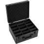 VEVOR Graded Card Case 3 Row 180 PSA Slab Storage Box with Secure Lock, Baseball Sports Trading Cards Holder Collector with 12 Dividers, Key, Holds 120 SGC 100 BGS 520 Top Loaders & 999+ Loose Cards