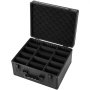 VEVOR Graded Card Case 3 Row 180 PSA Slab Storage Box with Secure Lock, Baseball Sports Trading Cards Holder Collector with 12 Dividers, Key, Holds 120 SGC 100 BGS 520 Top Loaders & 999+ Loose Cards