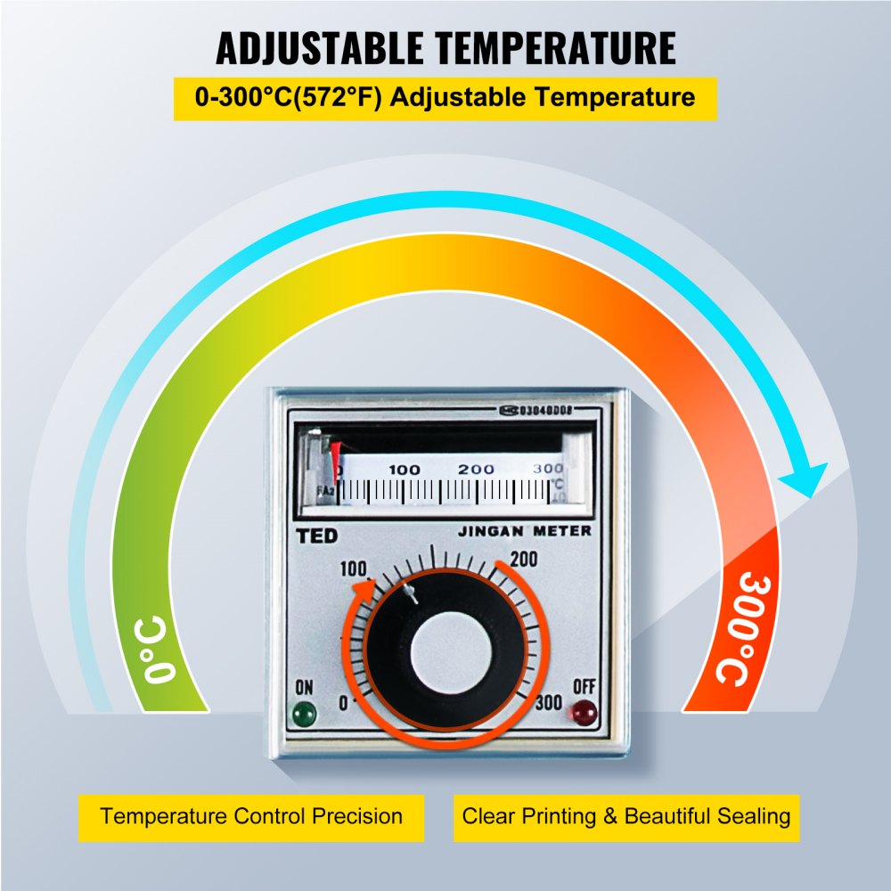VEVOR Selladora de Banda Continua Automática Vertical FR900  Sellador Continuo de Cinta Máquina de Sellado de Líquidos Máquina de Sellado Comercial Grande
