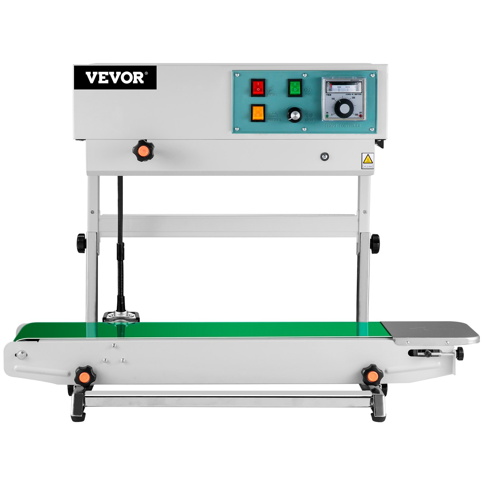 VEVOR Selladora de Banda Continua Automática Vertical FR900  Sellador Continuo de Cinta Máquina de Sellado de Líquidos Máquina de Sellado Comercial Grande