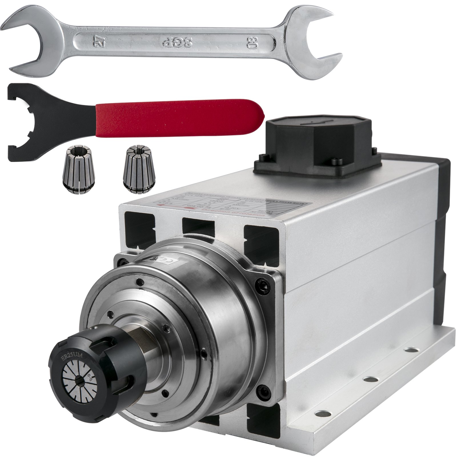 Vevor Motor De Husillo Refrigerado Por Aire Motor De Husillo Cnc 4,5 Kw Er25