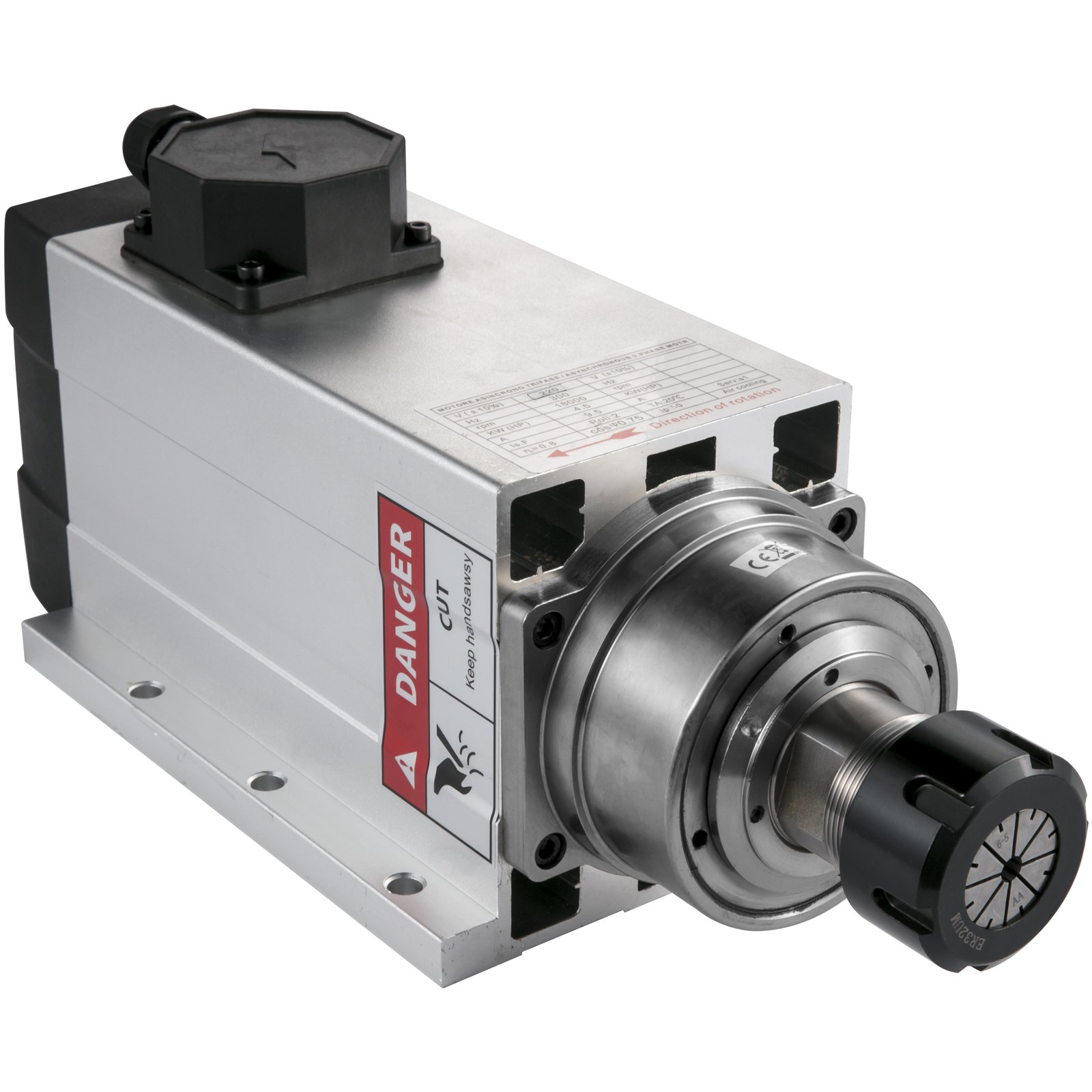 Vevor Motor De Husillo Refrigerado Por Aire Motor Husillo Cnc Er32 4,5 Kw 220 V