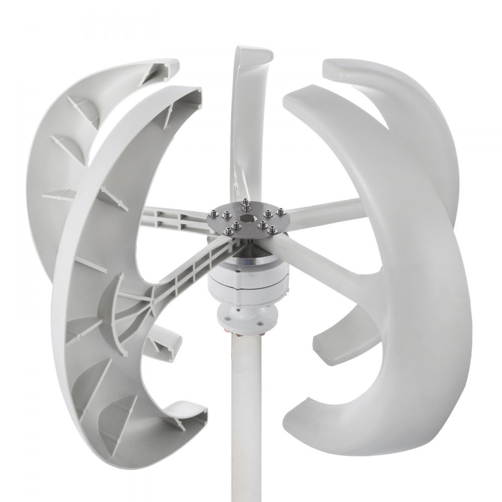 Generador De Turbina Eólica 400w Dc 12v Aerogenerador De 5 Palas De Viento