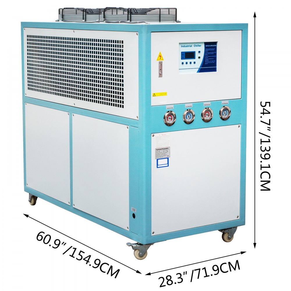 Enfriador De Agua 8t Enfriador Refrigerado Por Aire Compresor Vórtex 8hp