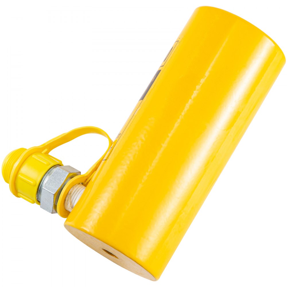 Gato De Cilindro Hidráulico Sólido Cilindro De Elevación De 10t 4” Amarillo