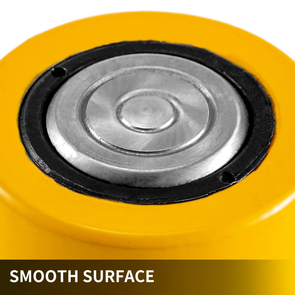 Gato De Cilindro Hidráulico Sólido Cilindro De Elevación De 10t 4” Amarillo