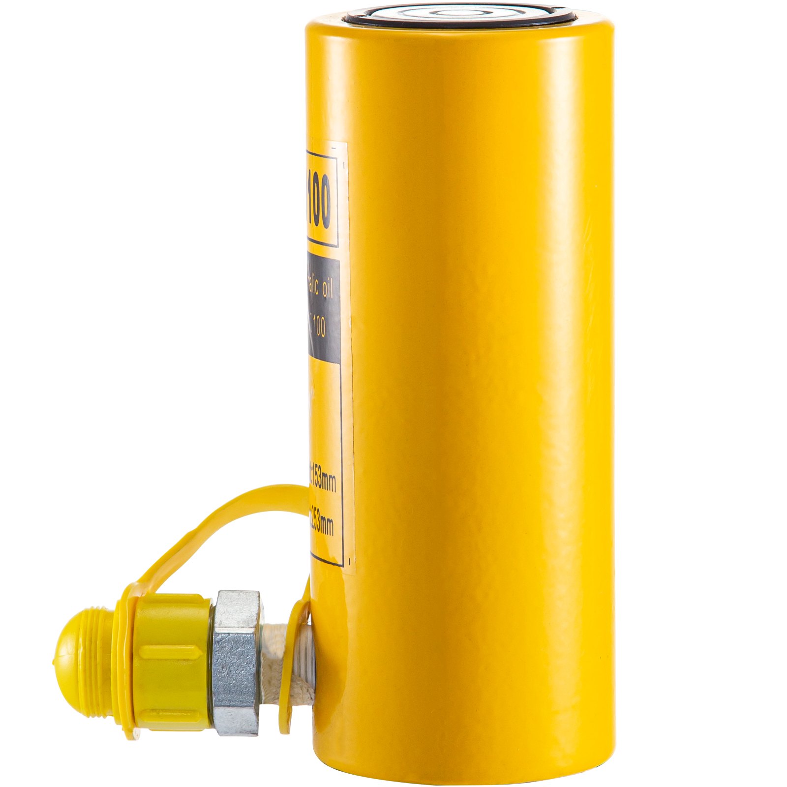 Gato De Cilindro Hidráulico Sólido Cilindro De Elevación De 10t 4” Amarillo