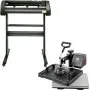 5 In1 12" X 15" (30 X 38cm) Heat Transfer Press + 28 Inch Vinyl Cutter Machine Kit Software