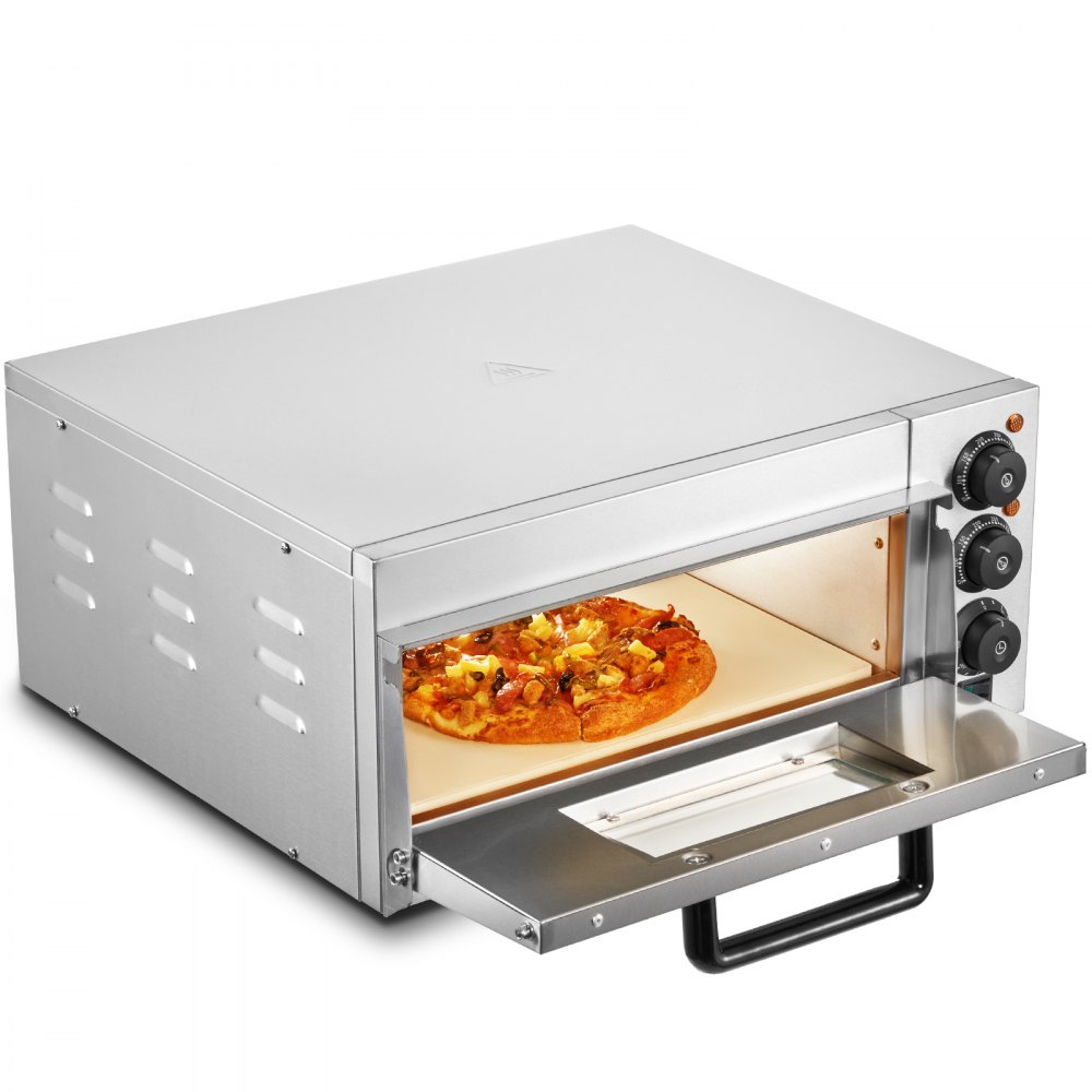 VEVOR Horno de Pizza de Encimera Comercial Eléctrico 515 x 560 x 267 mm 50-350 ℃