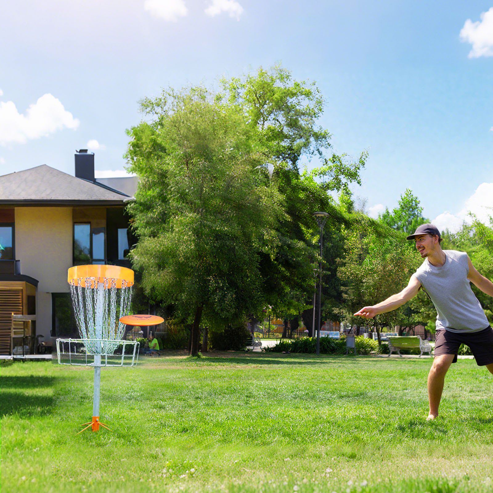 VEVOR Juego de 5 Piezas para Principiantes de Disco Golf para Entrenamiento de Fuerza Corporal Completo, con Putter, Driver de Rango Medio y Mini Marcador, para Jardín, Césped, Playa y Exteriores