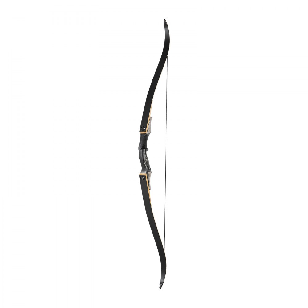 VEVOR Kit de Arco y Flechas Recurvos Desmontables de Madera, para Entrenamiento de Tiro al Aire Libre, Práctica de Caza, de Principiante a Avanzado, 1524 x 165 x 50 mm, Peso de Tiro 15,88 kg