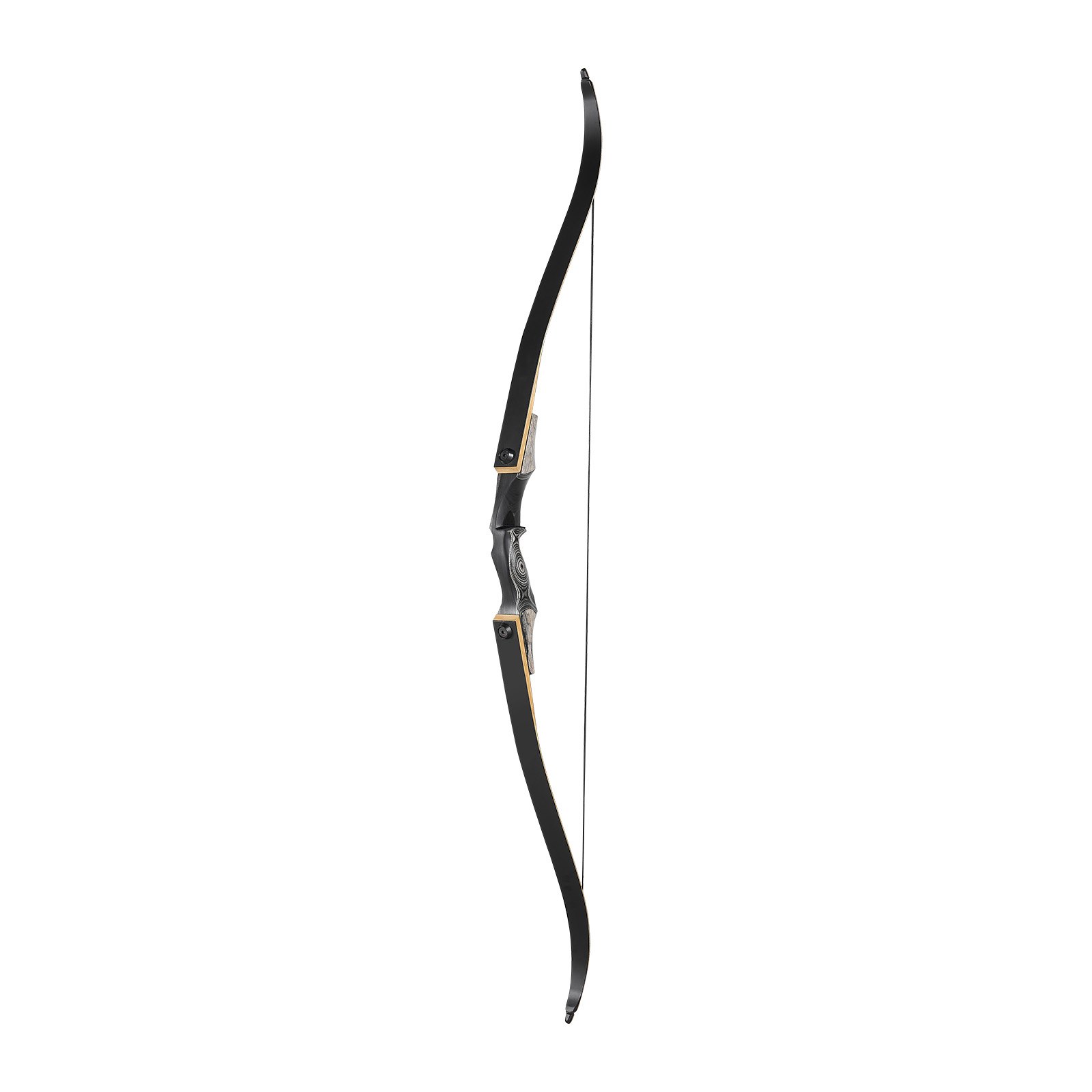 VEVOR Kit de Arco y Flechas Recurvos Desmontables de Madera, para Entrenamiento de Tiro al Aire Libre, Práctica de Caza, de Principiante a Avanzado, 1524 x 165 x 50 mm, Peso de Tiro 15,88 kg