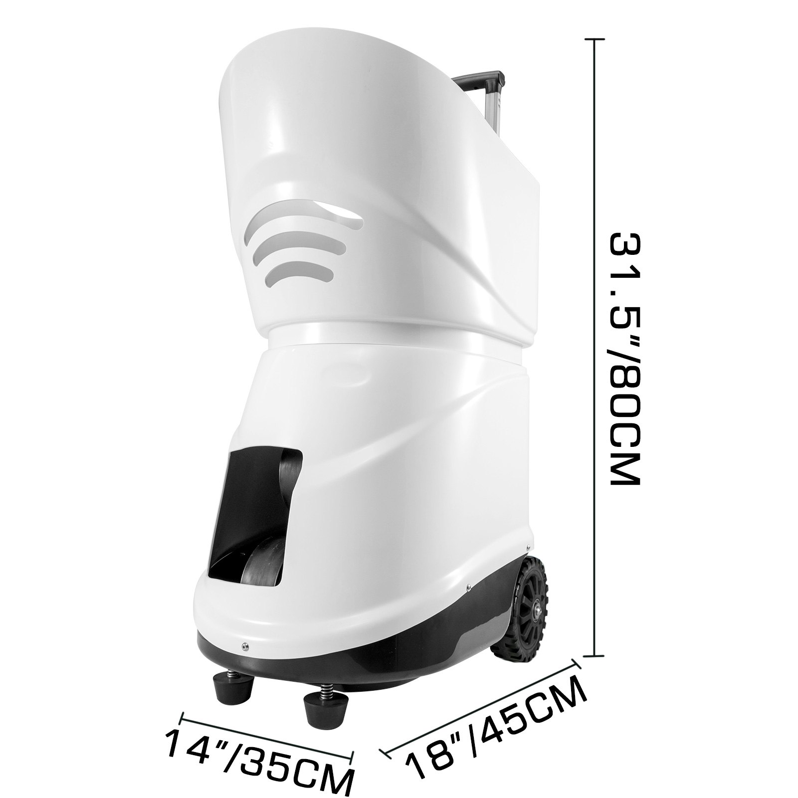 VEVOR Máquina de Pelota para Tenis Portátil Servicio Ligero de Pelota para Tenis Maquina para Tenis Adecuado para Profesionales y Principiantes con Aplicación Inteligente