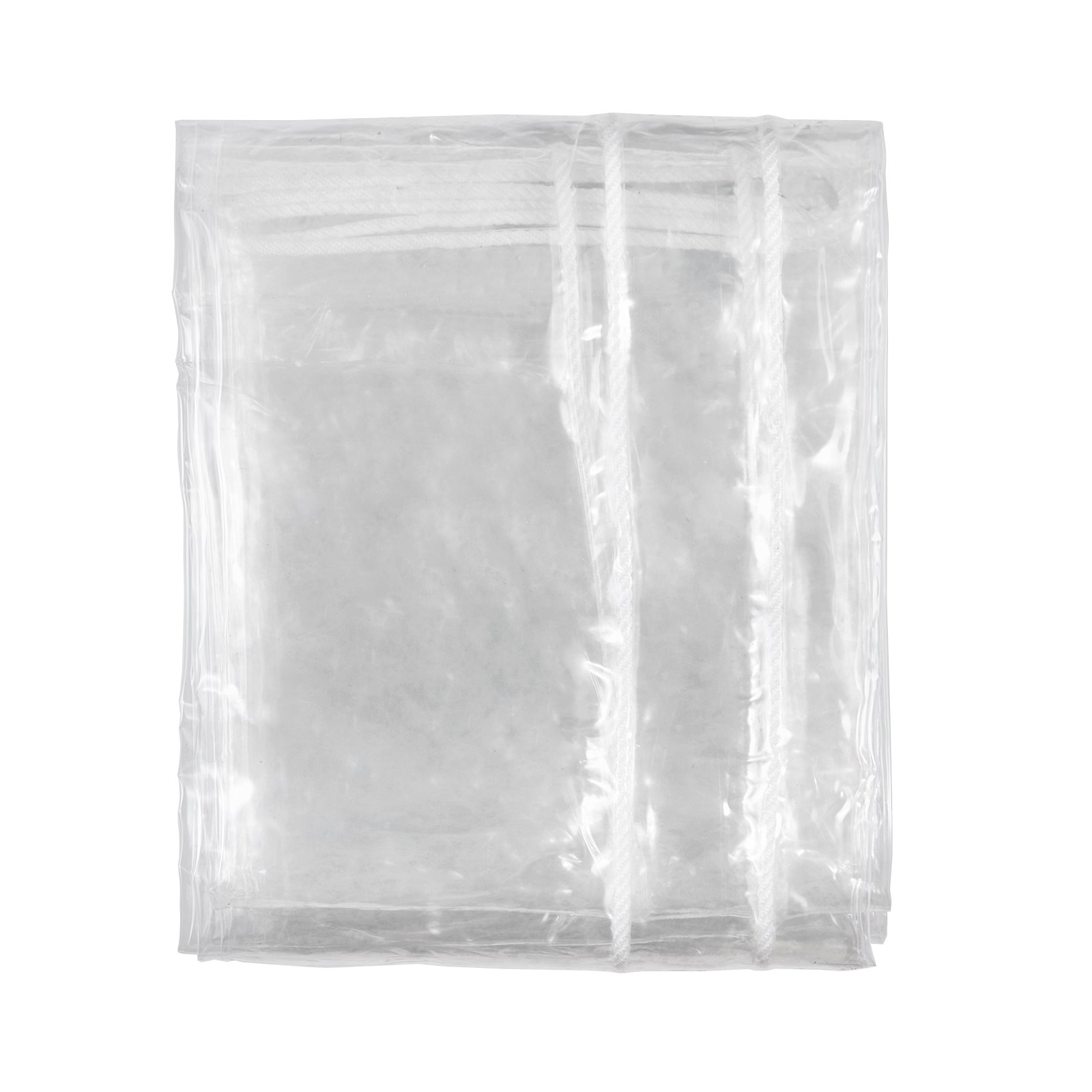 VEVOR Lona Transparente Impermeable con Ojales 3x4 m Lona de PVC Impermeable Exterior Cortina Protectora de Vinilo para Cubrir Invernadero Terraza Pabellón Garaje Jardín Coche Barcos Pilotes de Madera