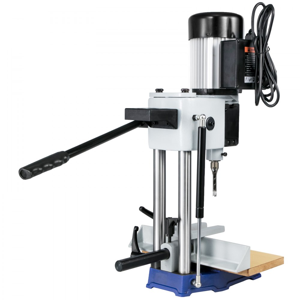 VEVOR Máquina Embutidora para Trabajar la Madera 550 W, 2,800 RPM, Máquina Embutidora de Banco, Máquina de Mortaja Cincel Hueco Mortaja con Juegos de Brocas de Cincel, para Agujeros Redondos 13mm