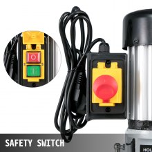 VEVOR Máquina Embutidora para Trabajar la Madera 550 W, 2,800 RPM, Máquina Embutidora de Banco, Máquina de Mortaja Cincel Hueco Mortaja con Juegos de Brocas de Cincel, para Agujeros Redondos 13mm