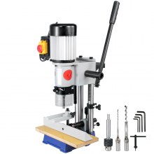 VEVOR Máquina de Mortaja Cincel Hueco Mortaja con Broca de Cincel para El Cincel de Madera Máquina Mortiser para Trabajar La Madera, para Procesar Productos de Madera y Materiales Metálicos
