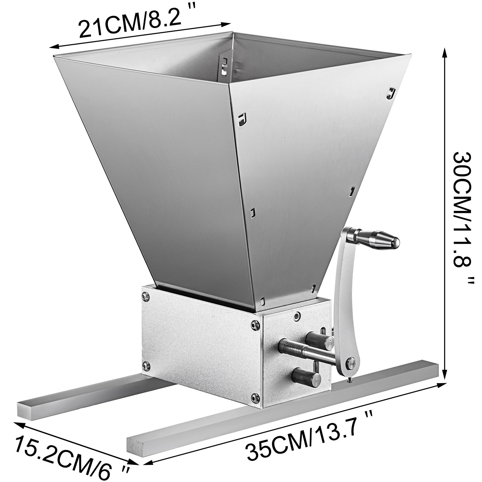 Molino De Grano De 3 Rodillos 5kg Manual Trituradora De Acero Inoxidable