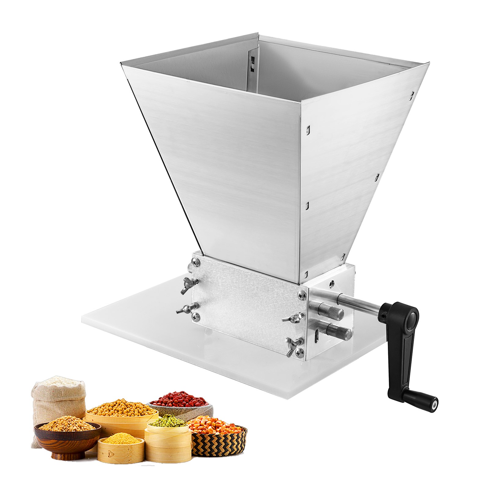 Molino De Grano De 3 Rodillos 5kg Manual Trituradora De Acero Inoxidable
