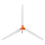 VEVOR Generador Eólico 24 V 1500 W Turbina Eólica de 3 Palas, Aerogenerador con Controlador Híbrido Eólico-Solar, Pantalla LCD, Arranque de 2,5 m/s, para Panel Solar Casa Autocaravana Granja Barco