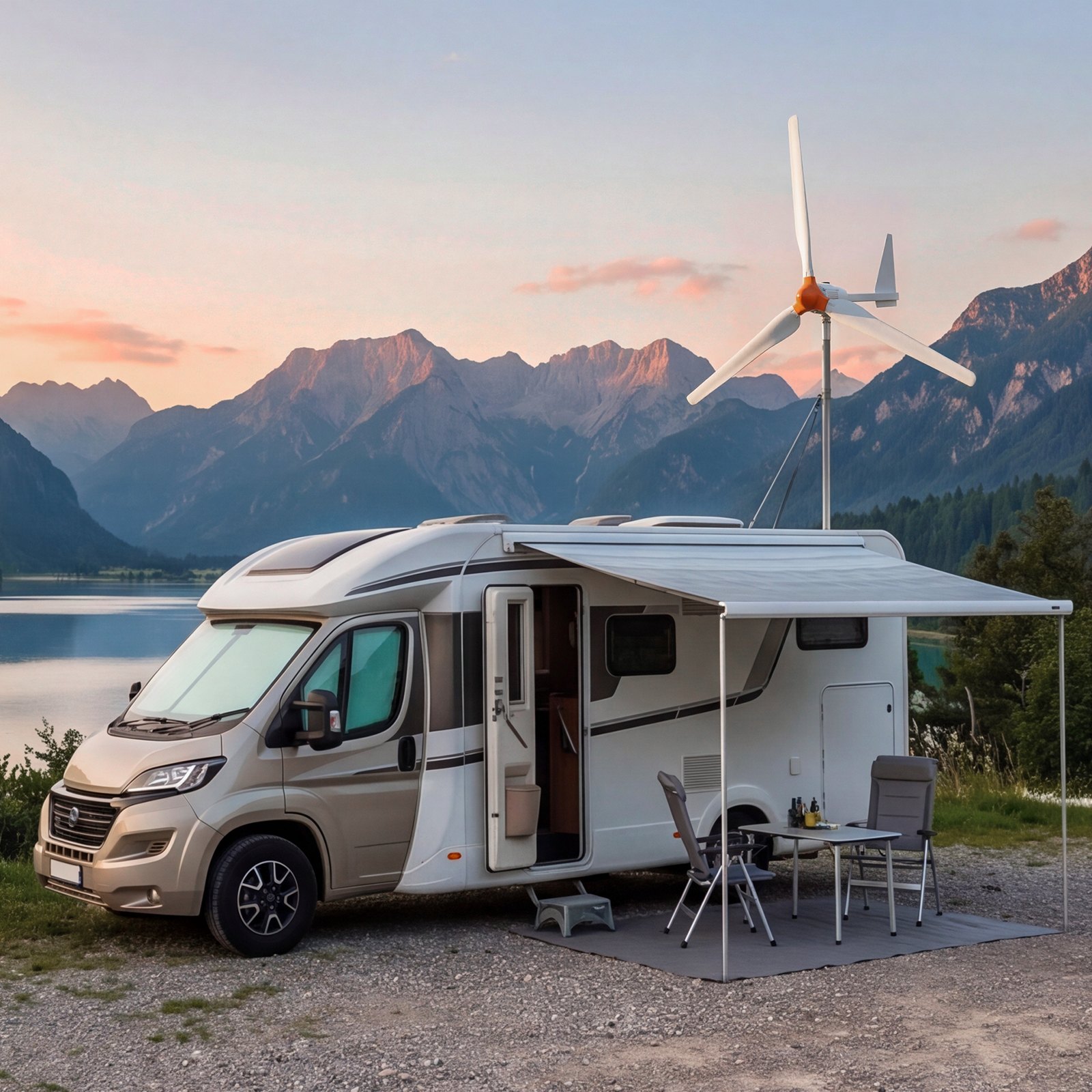 VEVOR Generador Eólico 24 V 1500 W Turbina Eólica de 3 Palas, Aerogenerador con Controlador Híbrido Eólico-Solar, Pantalla LCD, Arranque de 2,5 m/s, para Panel Solar Casa Autocaravana Granja Barco