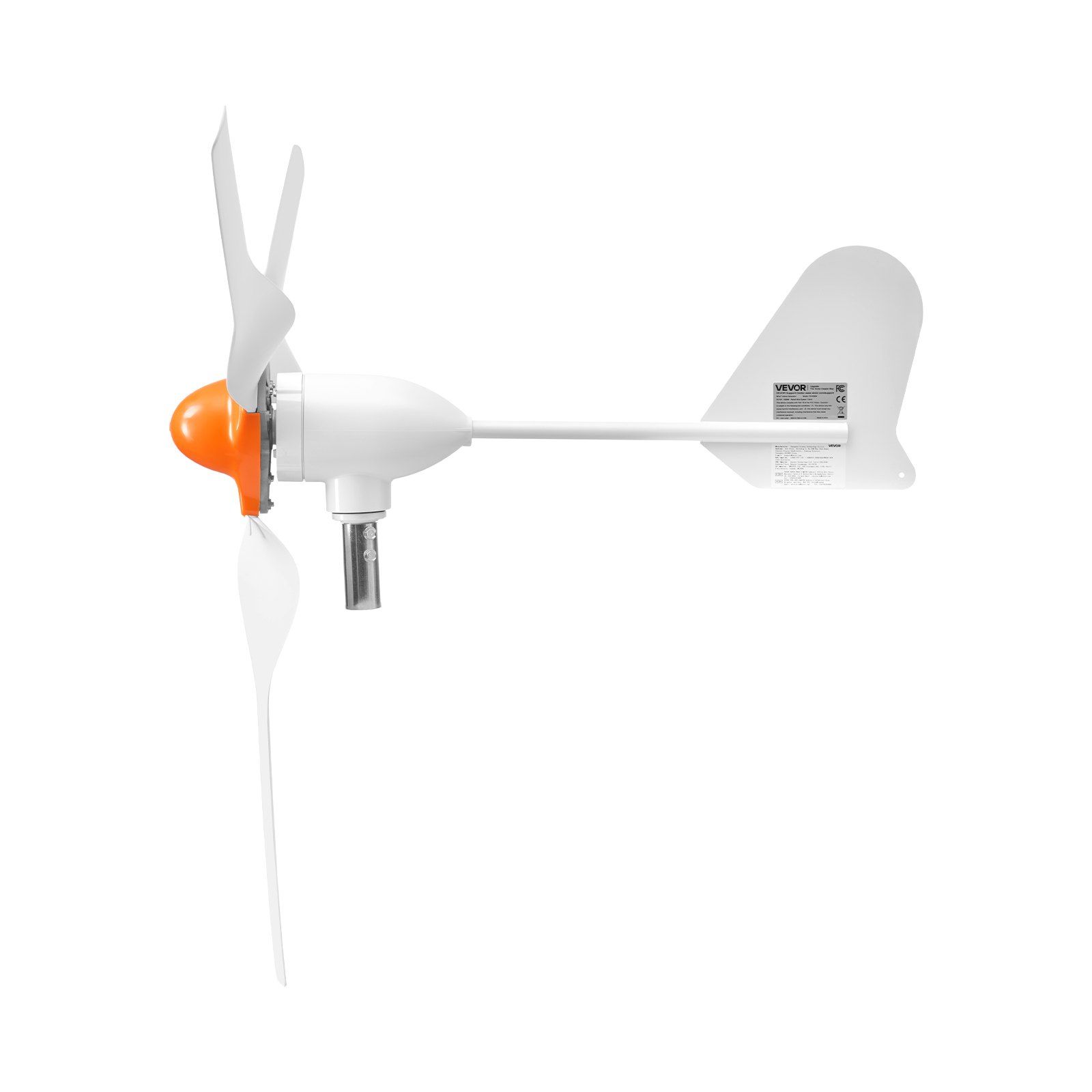 VEVOR Generador Eólico 12 V 1000 W Turbina Eólica de 3 Palas, Aerogenerador con Controlador Híbrido Eólico-Solar, Arranque de 2,5 m/s, Protección IP67, para Casa Granja Barco Autocaravana Panel Solar