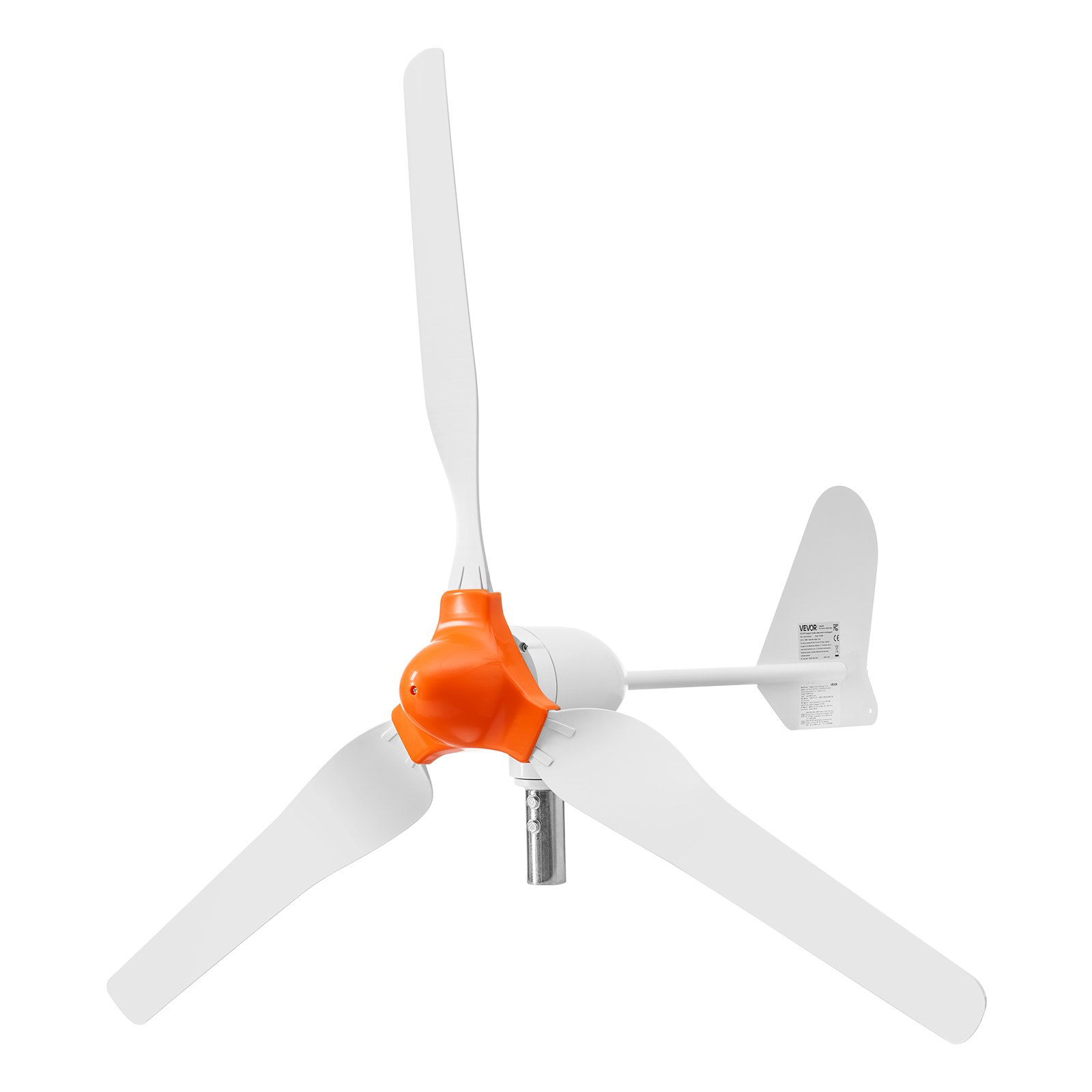 VEVOR Generador Eólico 12 V 1000 W Turbina Eólica de 3 Palas, Aerogenerador con Controlador Híbrido Eólico-Solar, Arranque de 2,5 m/s, Protección IP67, para Casa Granja Barco Autocaravana Panel Solar