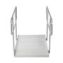 VEVOR Wheelchair Ramp with Handrails, 1806 x 830 mm, Heavy Duty Wide Aluminum Wheelchair Ramp with Adjustable Legs, 453.6 kg Capacity, Portable Threshold Ramps for Home Steps, Stairs, Doorways, Curbs