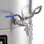 VEVOR Recipiente de Fermentación Cónico de Acero Inoxidable, 30 L, para Elaboración Casera de Cerveza y Vino, Caldera de Fermentación con Fondo Cónico, Patas Extensibles, Tapa, Asa y Termómetro