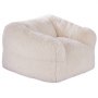 VEVOR Sillón Puff 1220 x 1190 x 711 mm con Reposabrazos para Adultos, Relleno de Felpa Esponjosa y Espuma de Alta Densidad, Sillón Puff para Adultos con Zapper para Sala de Estar, Dormitorio, Beige
