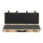 VEVOR Estuche Rígido para Armas Largas, PP, con Cerradura y Espuma Precortada, Enrollable, Resistente al Agua IP67, 108,9 x 39,2 x 15,5 cm, Color Caqui, para Viajar en Medios de Transporte Público