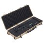 VEVOR Estuche Rígido para Armas Largas, PP, con Cerradura y Espuma Precortada, Enrollable, Resistente al Agua IP67, 109 x 41 x 15,5 cm, Color Caqui, para Viajar en Medios de Transporte Público