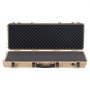 VEVOR Estuche Rígido para Armas Largas, PP, con Cerradura y Espuma Precortada, Enrollable, Resistente al Agua IP67, 109 x 41 x 15,5 cm, Color Caqui, para Viajar en Medios de Transporte Público