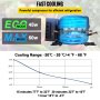 VEVOR Nevera Portátil Eléctrica 60 L 80 W Refrigerador Portátil con 2 Zonas 12/24 V Nevera Camping de Viaje Refrigeración Eficiente -20°C - 20°C