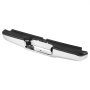 VEVOR Rear Bumper, Compatible with 1995-2004 Toyota Tacoma, Chrome Steel Rear Bumper, Replacement Rear Bumper with License Plate Light and Footrest Pad, without Sensor Holes, for TO1102215