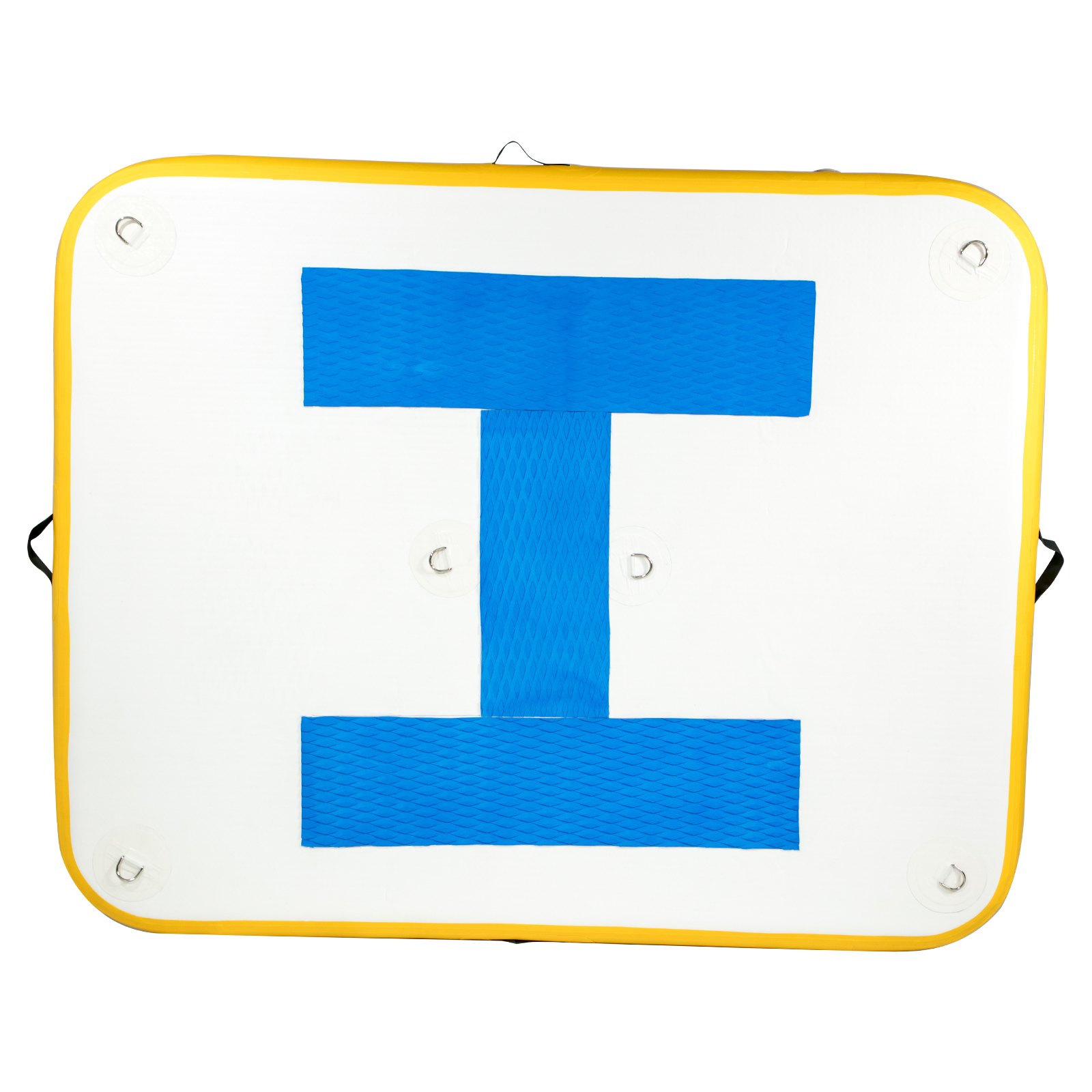 Vevor Plataforma De Muelle Inflable Pvc 8 X 5 Pies Con Bomba De Aire Eléctrica