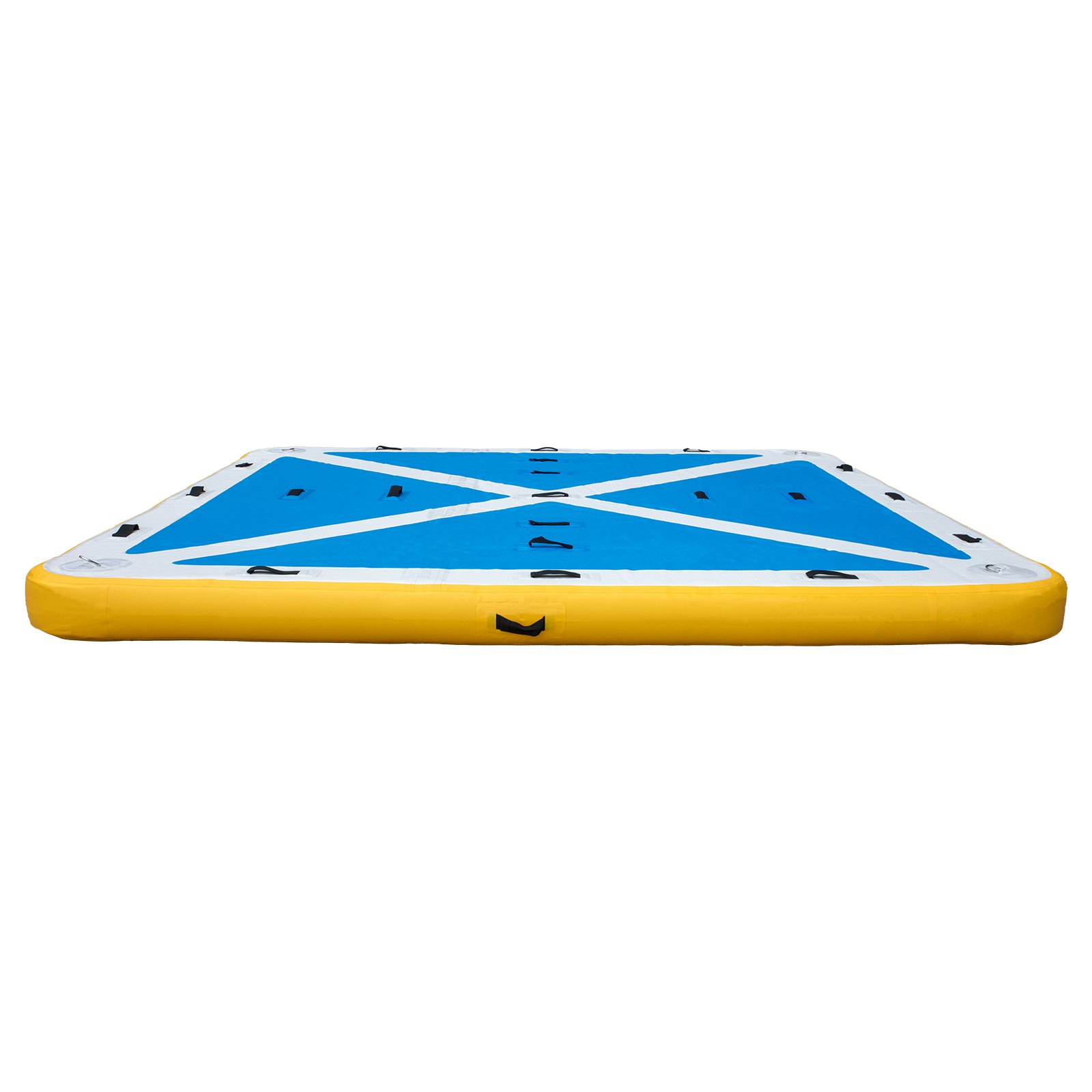 Vevor Plataforma De Muelle Inflable Pvc 8 X 8 Pies Con Bomba De Aire Eléctrica