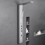 VEVOR Sistema de Ducha con Columna de Acero Inoxidable Cepillado de 135 cm, Cabezal de Ducha Tipo Lluvia, Grifo de 3 Funciones, Montaje en Pared, Chorro de Cuerpo Grande, 1345 x 200 x 460 mm